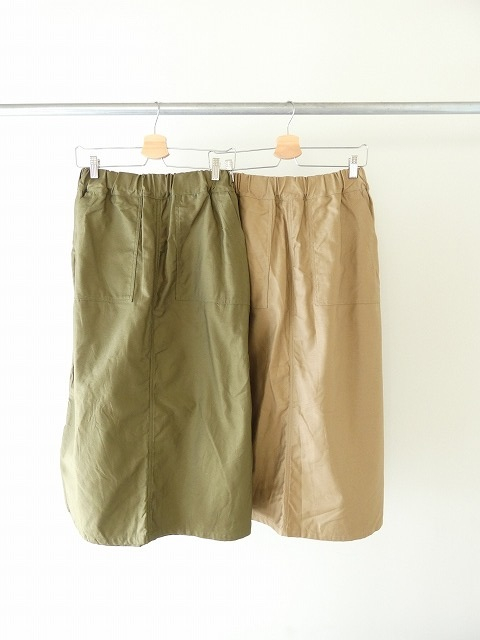 NARU ムラ糸ミリタリーバッグサテンベイカースカートの商品画像8