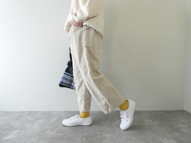快晴堂(かいせいどう) HAYATE・TOPベージュのコール天 トラベラーズパンツの商品画像7