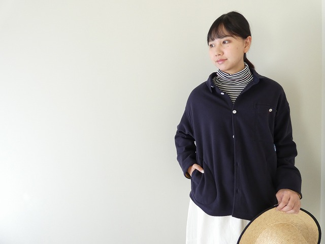 快晴堂(かいせいどう) HAYATE 軽く暖かいフリースのアウター　ステッチ沢山羽織りシャツの商品画像2