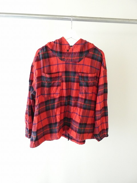 LAITERIE(レイトリー) シャーリング起毛チェックアノラックの商品画像3