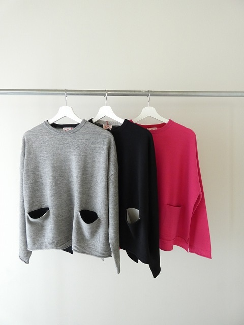 mao made(マオメイド) ちらり配色ポケット付ワイドプルオーバーの商品画像3