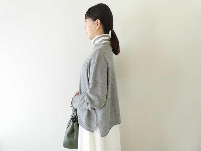 mao made(マオメイド) ちらり配色ポケット付ワイドプルオーバーの商品画像4