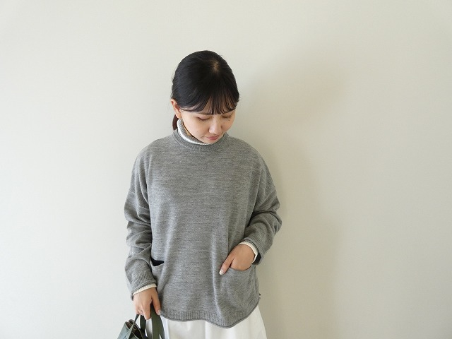 mao made(マオメイド) ちらり配色ポケット付ワイドプルオーバーの商品画像6