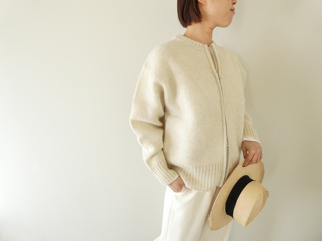 mao made(マオメイド) ダブルジップクルーネックブルゾンの商品画像2