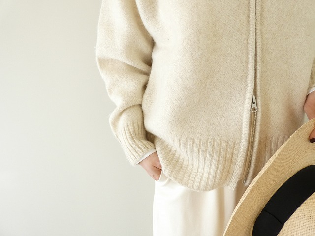 mao made(マオメイド) ダブルジップクルーネックブルゾンの商品画像5