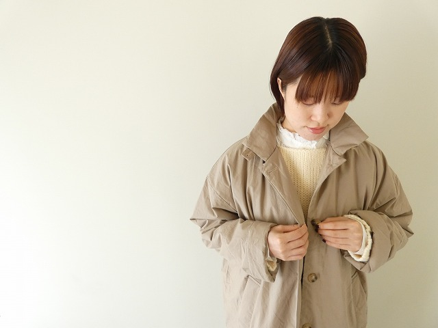 mao made(マオメイド) NEW STANDARD ロング丈ステンカラーコートの商品画像1