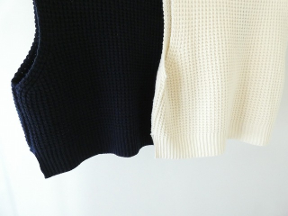 mizuiro ind(ミズイロインド) ワッフルハイネックベストの商品画像19