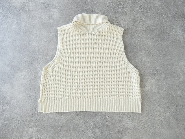mizuiro ind(ミズイロインド) ワッフルハイネックベストの商品画像29