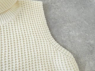 mizuiro ind(ミズイロインド) ワッフルハイネックベストの商品画像32