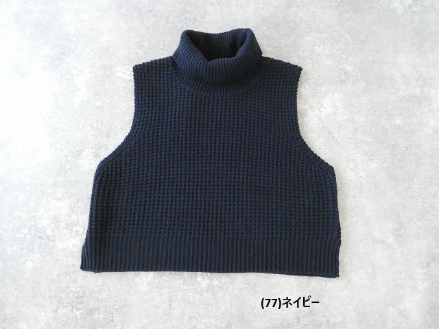 mizuiro ind(ミズイロインド) ワッフルハイネックベストの商品画像42