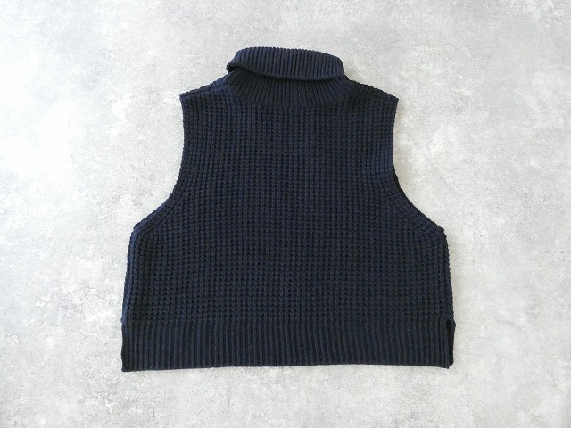 mizuiro ind(ミズイロインド) ワッフルハイネックベストの商品画像43