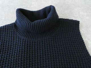 mizuiro ind(ミズイロインド) ワッフルハイネックベストの商品画像44