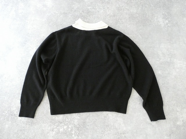 mizuiro ind(ミズイロインド) 衿付きハイゲージプルオーバーの商品画像12