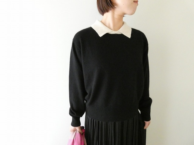 mizuiro ind(ミズイロインド) 衿付きハイゲージプルオーバーの商品画像2