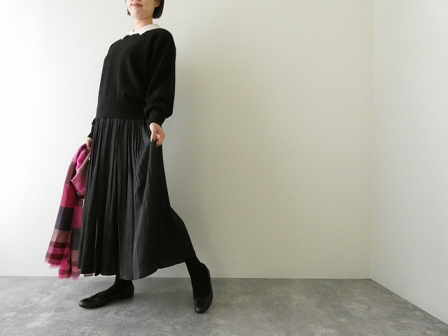 mizuiro ind(ミズイロインド) 衿付きハイゲージプルオーバーの商品画像6