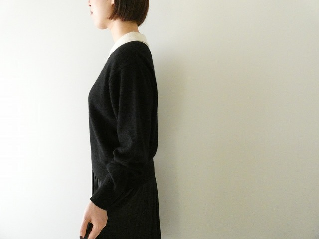 mizuiro ind(ミズイロインド) 衿付きハイゲージプルオーバーの商品画像7