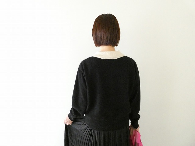 mizuiro ind(ミズイロインド) 衿付きハイゲージプルオーバーの商品画像8