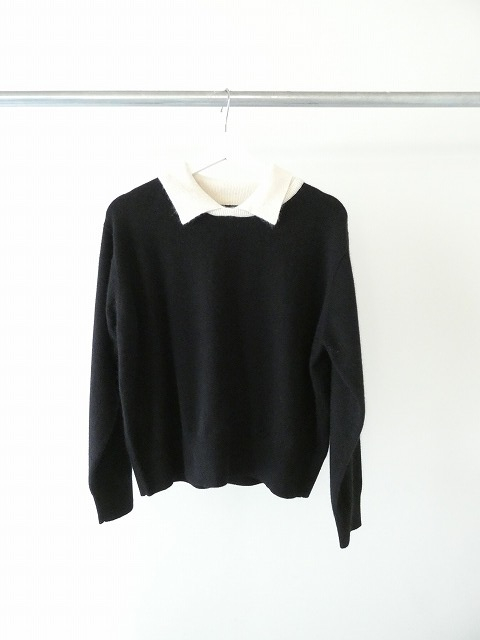 mizuiro ind(ミズイロインド) 衿付きハイゲージプルオーバーの商品画像9