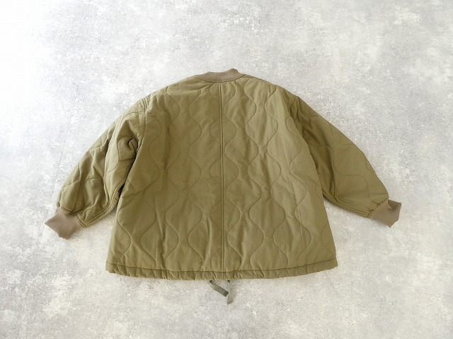 prit(プリット) ナイロンタッサーオニオンキルト　ZIPショートブルゾンの商品画像10