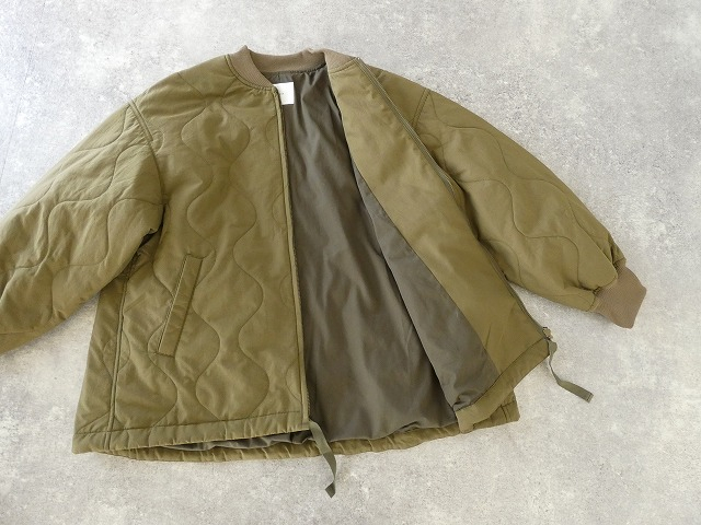 prit(プリット) ナイロンタッサーオニオンキルト　ZIPショートブルゾンの商品画像11