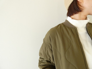 prit(プリット) ナイロンタッサーオニオンキルト　ZIPショートブルゾンの商品画像16