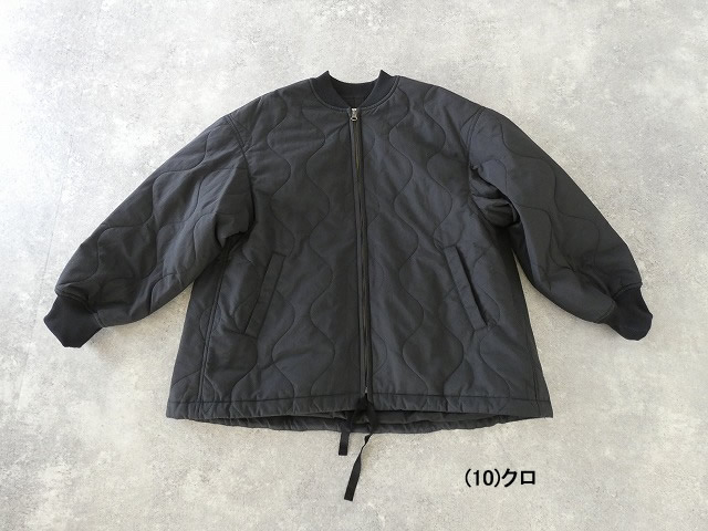 prit(プリット) ナイロンタッサーオニオンキルト　ZIPショートブルゾンの商品画像28