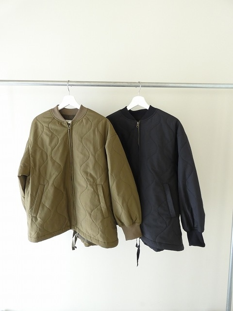 prit(プリット) ナイロンタッサーオニオンキルト　ZIPショートブルゾンの商品画像4