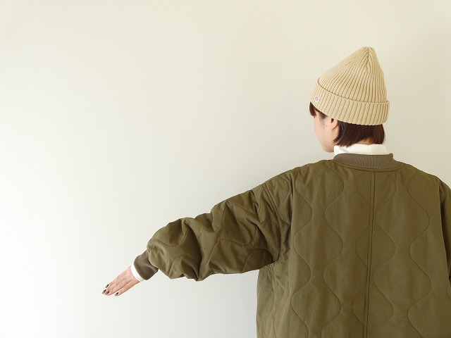 prit(プリット) ナイロンタッサーオニオンキルト　ZIPショートブルゾンの商品画像6
