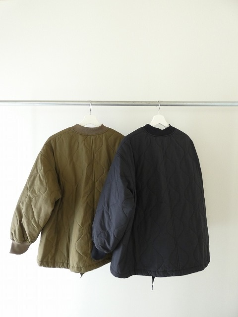 prit(プリット) ナイロンタッサーオニオンキルト　ZIPショートブルゾンの商品画像7