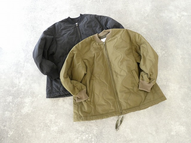 prit(プリット) ナイロンタッサーオニオンキルト　ZIPショートブルゾンの商品画像8