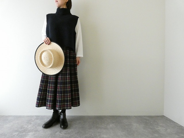 PK タータン起毛プリーツスカートの商品画像2