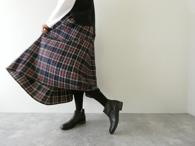 PK タータン起毛プリーツスカートの商品画像4