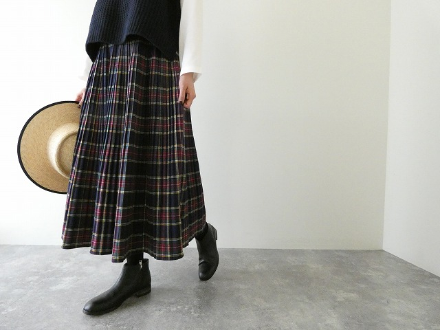 PK タータン起毛プリーツスカートの商品画像6
