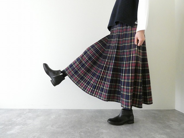 PK タータン起毛プリーツスカートの商品画像7