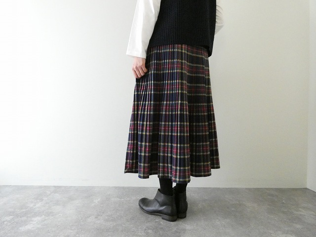 PK タータン起毛プリーツスカートの商品画像8