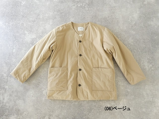 RINEN(リネン) 綿ナイロンタイプライター(中綿ボンディング) ノーカラージャケットの商品画像28