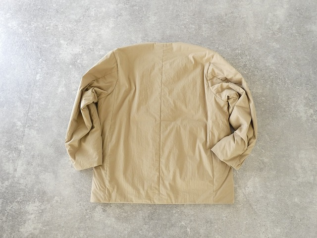 RINEN(リネン) 綿ナイロンタイプライター(中綿ボンディング) ノーカラージャケットの商品画像29