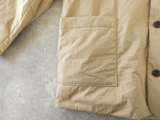 RINEN(リネン) 綿ナイロンタイプライター(中綿ボンディング) ノーカラージャケットの商品画像32