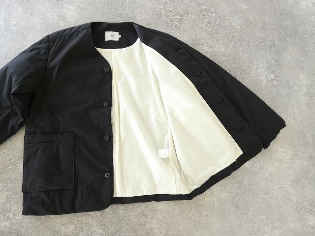 RINEN(リネン) 綿ナイロンタイプライター(中綿ボンディング) ノーカラージャケットの商品画像56