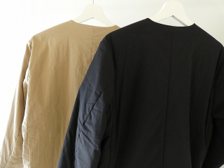 RINEN(リネン) 綿ナイロンタイプライター(中綿ボンディング) ノーカラージャケットの商品画像59