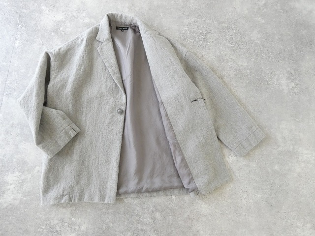 TRAVAIL MANUEL(トラバイユマニュアル) ウールリネンミルドラスティックジャケットの商品画像10