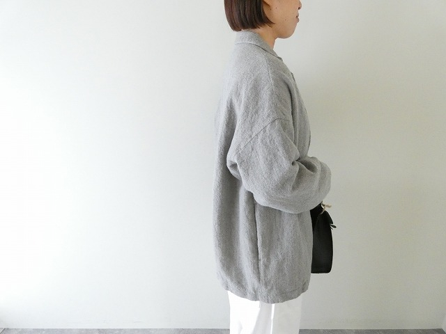 TRAVAIL MANUEL(トラバイユマニュアル) ウールリネンミルドラスティックジャケットの商品画像4