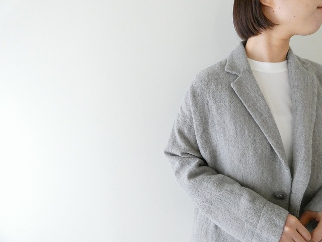 TRAVAIL MANUEL(トラバイユマニュアル) ウールリネンミルドラスティックジャケットの商品画像5