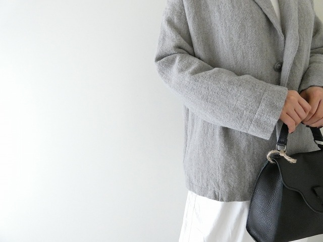 TRAVAIL MANUEL(トラバイユマニュアル) ウールリネンミルドラスティックジャケットの商品画像6