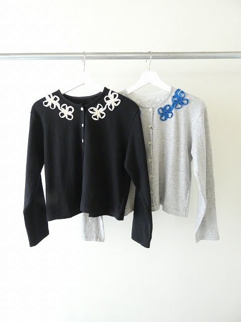 bulle de savon(ビュルデサボン) くるくるはなテープ刺繍 カーディガンの商品画像9