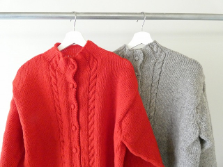 Hands of creation(ハンズオブクリエイション) ペルーのローゲージニット家庭機細ケーブルカーディガンの商品画像18