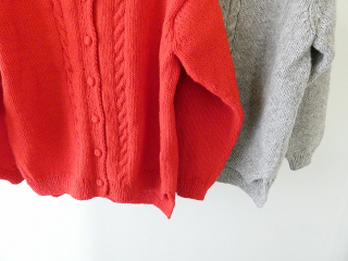 Hands of creation(ハンズオブクリエイション) ペルーのローゲージニット家庭機細ケーブルカーディガンの商品画像19