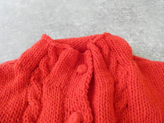 Hands of creation(ハンズオブクリエイション) ペルーのローゲージニット家庭機細ケーブルカーディガンの商品画像30