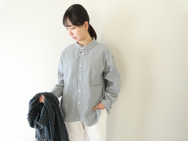 D.M.G.(ディーエムジー) 21Wコーデュロイラウンドカラーシャツの商品画像2