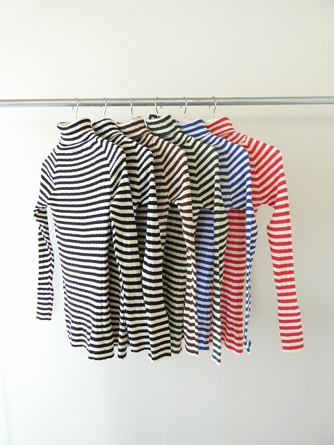 NARU 綿コーマランダムリブボーダータートルネックの商品画像10